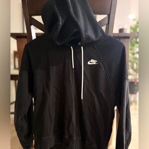 Nike Black and White Hoodie